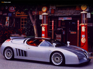 Silver sportscar gasstation tokyo retrofuturism - a gas station free wallpaper