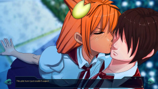 Anime couple kissing computer blue - furaffinity free wallpaper