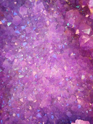 Purple background small crystals blue - lot free wallpaper for mobile