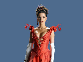 Woman red dress gloves tiara - glove free wallpaper