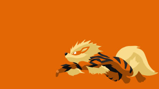 Cartoon animal running orange background - a orange background free wallpaper
