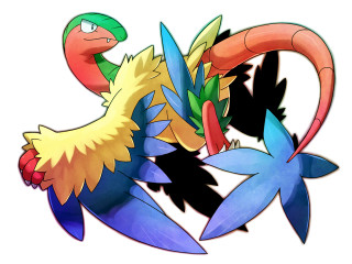 Bird large tail drawing artistic - a large tail free wallpaper