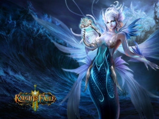 Fairy woman crystal ball sword - free fantasy wallpaper