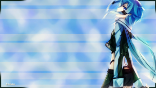 Anime girl blue hair blue 3 - blue hair free wallpaper for desktop