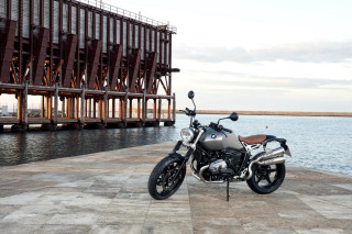 Motorcycle concrete platform water wooden - cafer bater free wallpaper