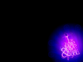 Purple blue light black background - bruce munro free wallpaper