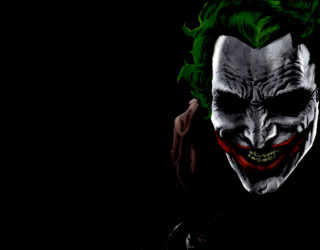 Joker green hair red nose 2 - a joker free wallpaper
