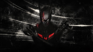 Batman red light black background 2 - a batman character free wallpaper