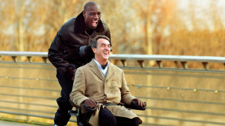 Man wheelchair pushed bridge woman - movie still free wallpaper
