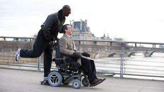 Man wheelchair pushing another man - eric deschamps free wallpaper