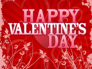Valentines day card heart flowers - the word happy valentines day free wallpaper