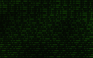 Green numbers black border ascii - a green border free wallpaper