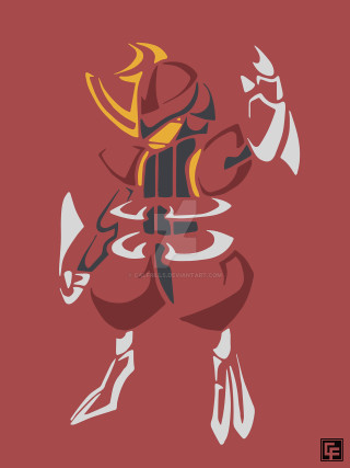 Stylized man red suit sword - image of a man free wallpaper for mobile