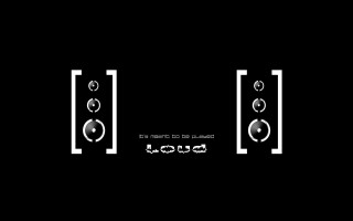 Black white speakers dol words - white letter free wallpaper for desktop