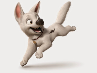 Cartoon dog flying mouth open - a cartoon dog free wallpaper for desktop