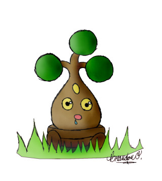 Cartoon tree sad face expression - sad free wallpaper for tablet