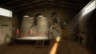 Boxing ring mural ladder room - boxing free wallpaper