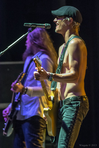 Shirtless men guitar singing microphone - free other wallpaper for mobile