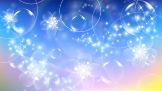Colorful bubbles stars rainbow background - a colorful background free wallpaper