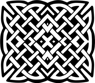 Celtic design square shape center - a tattoo free wallpaper for tablet