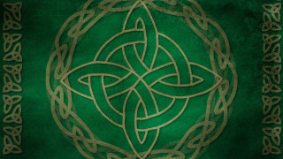 Green gold background celtic knot - celtic free wallpaper