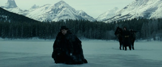 People snow mountains trees horse - cinematography free wallpaper