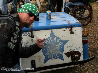 Polka dot man police box - a beer free wallpaper