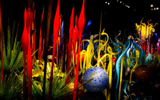 Glass flowers kinetic abstract planet - kinetic art free wallpaper for desktop