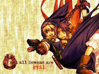Anime characters guns demons fantasy - dungeon and dragons free wallpaper