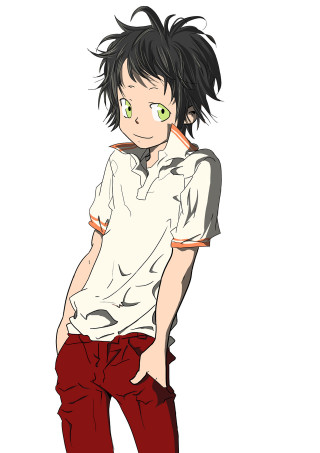 Black haired green eyed girl - aguri uchida free wallpaper for mobile