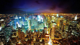 City night lights skyscrapers dark 4 - the dark sky free wallpaper for desktop