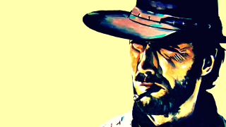 Man hat cigarette serious look 2 - western free wallpaper