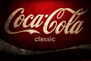Coca cola classic sign red - side of a wall free wallpaper