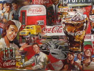 Woman holding tray coca colas - dorothy coke free wallpaper