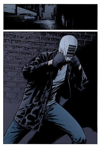 Man mask brick wall background - a mask free wallpaper for mobile