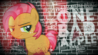 Pink pony red brick graffiti - free sci-fi wallpaper for desktop