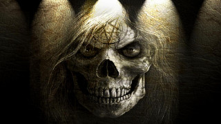 Creepy skull three lights creepy - a creepy face free wallpaper