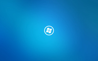 Blue white logo circle minimalism - minimalist free wallpaper