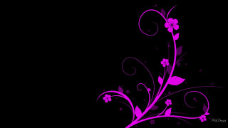 Purple flower black background swirls - swirl free wallpaper for desktop