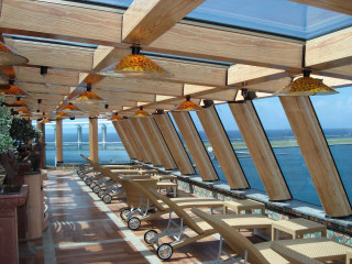 Benches skylight window glass wood - open ceiling free wallpaper for desktop