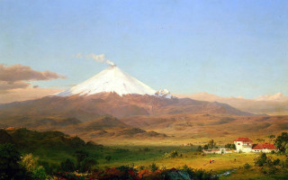 Mountain house red roof foreground - a red roof free wallpaper