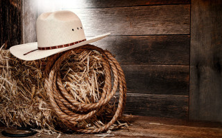Cowboy hat rope wooden floor - a wooden floor next free wallpaper