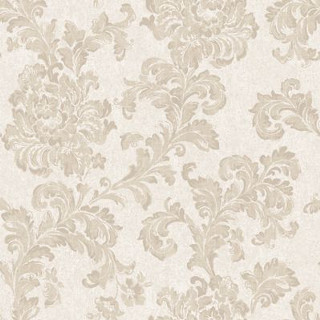 White floral baroque leaf texture - brown background free wallpaper