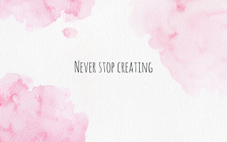 Pink watercolor neverstop creating blackstroke - graphic design free wallpaper