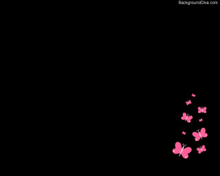 Black background pink butterflies flying - the air free wallpaper