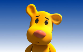 Yellow teddy bear blue sky 2 - david young cameron free wallpaper for desktop