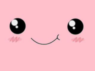 Pink background face drawing two - two eye free wallpaper