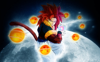 Red hair man astronaut goku - ball free wallpaper