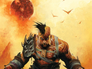 Man sword demon arm bird - a sword and a demon free wallpaper