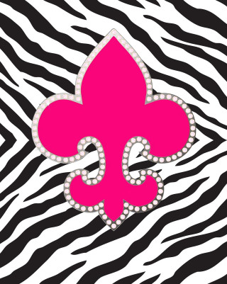 Pink fleur de lis zebra - barbizon school free wallpaper for mobile